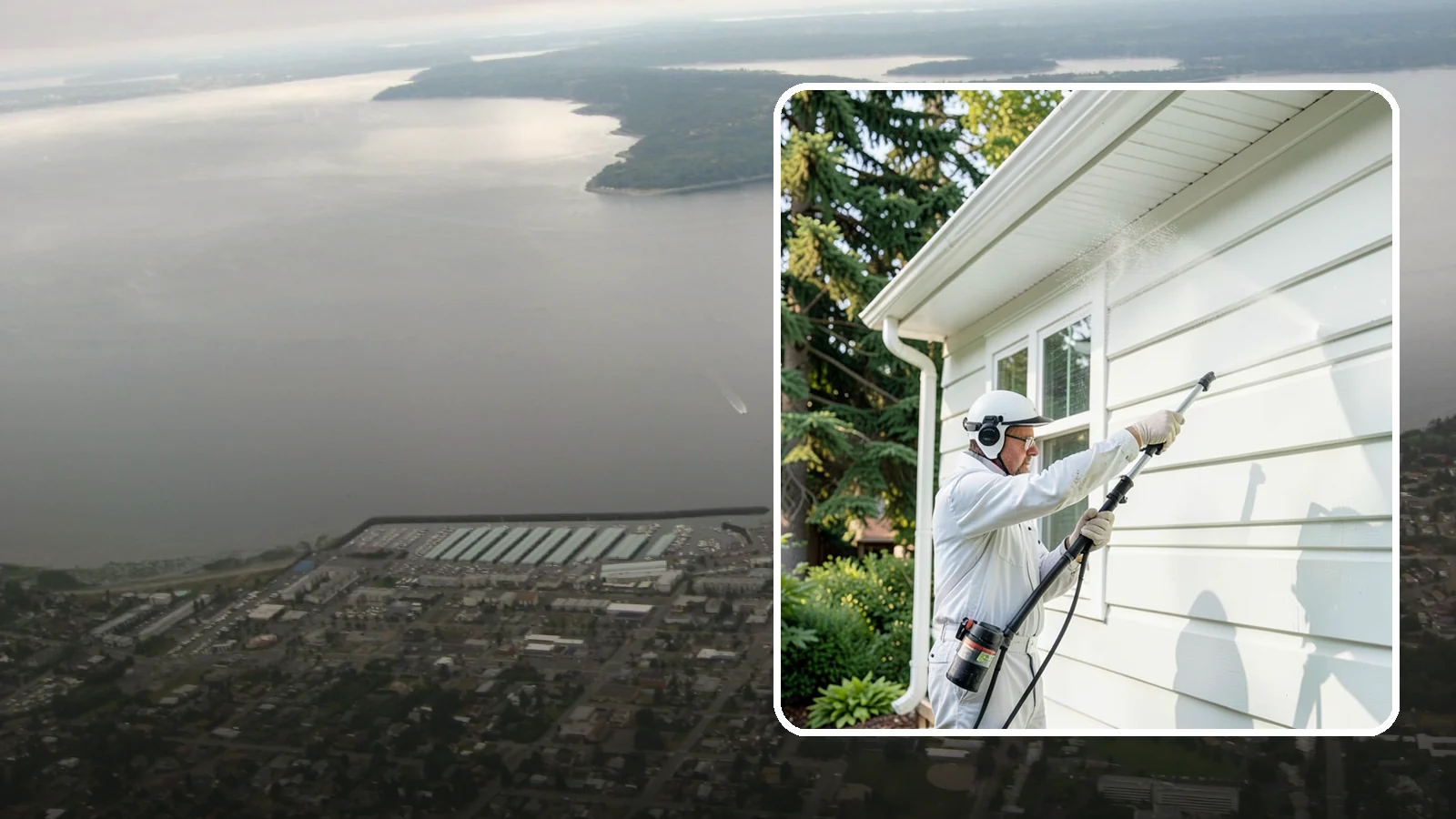 Painted Siding Cleaning in Des Moines, King County, WA - Painted siding cleaning lifts grime and mildew while preserving the paint film, so your color stays bright instead of stripped.