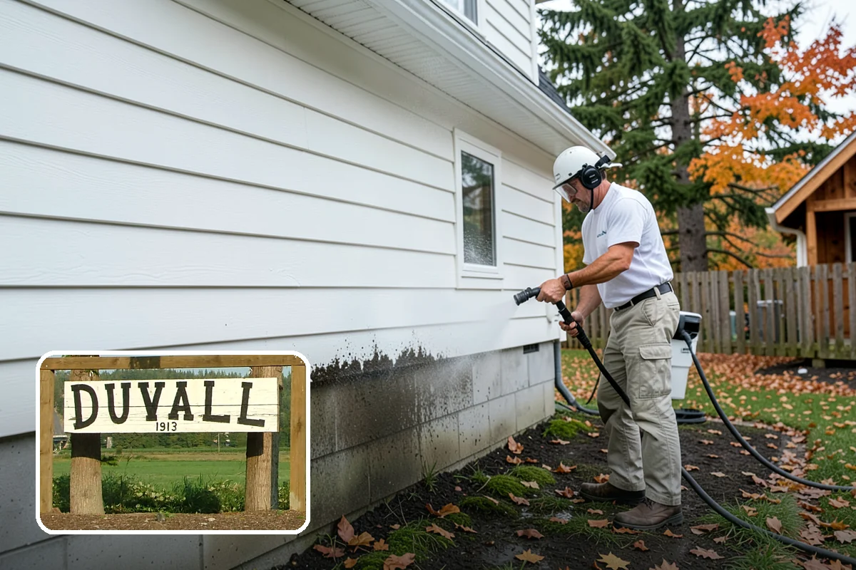 Painted Siding Cleaning in Duvall, King County, WA - Preserves the paint film while cleaning
