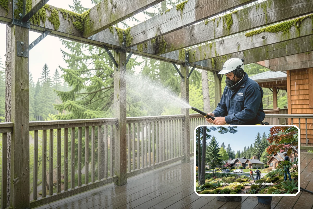 Painted Siding Cleaning in Edgewood, Pierce County, WA - Preserves the paint film while cleaning