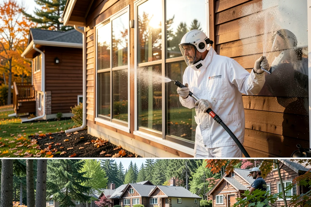 Painted Siding Cleaning in Edgewood, Pierce County, WA - The drier late-spring-to-fall window lets the paint dry cleanly and keeps future mildew slower to form.