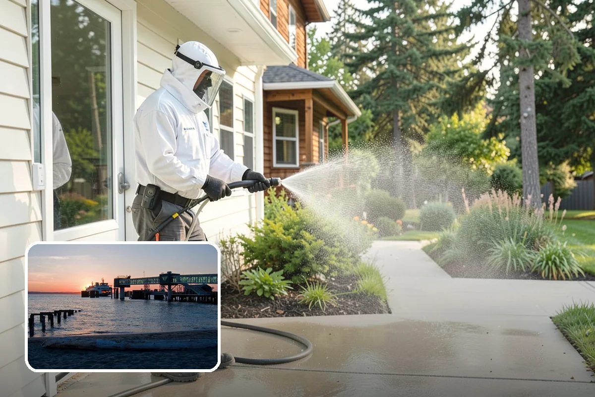 Painted Siding Cleaning in Edmonds, Snohomish County, WA - Preserves the paint film while cleaning