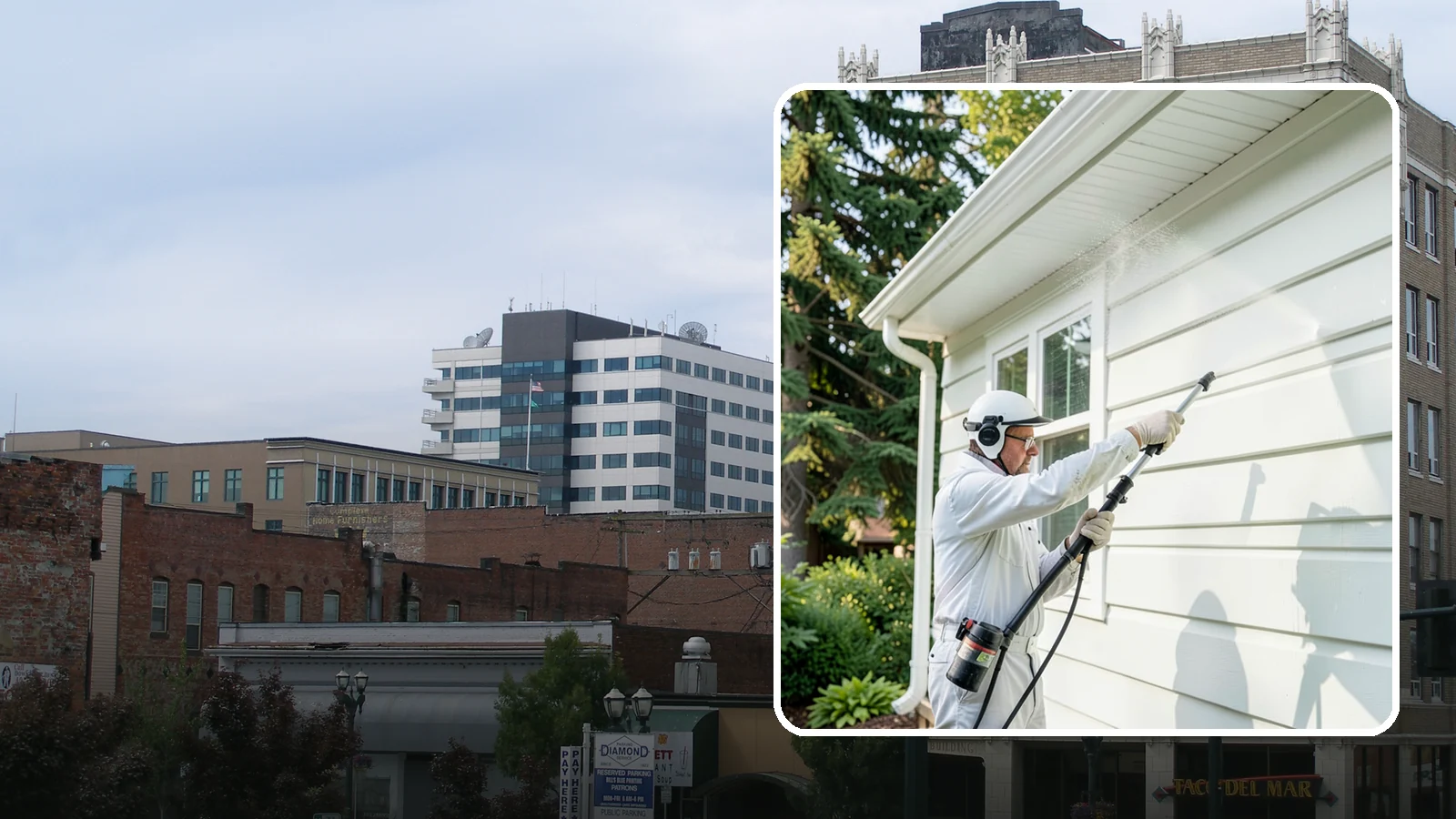 Painted Siding Cleaning in Everett, Snohomish County, WA - Painted siding cleaning lifts grime and mildew while preserving the paint film, so your color stays bright instead of stripped.