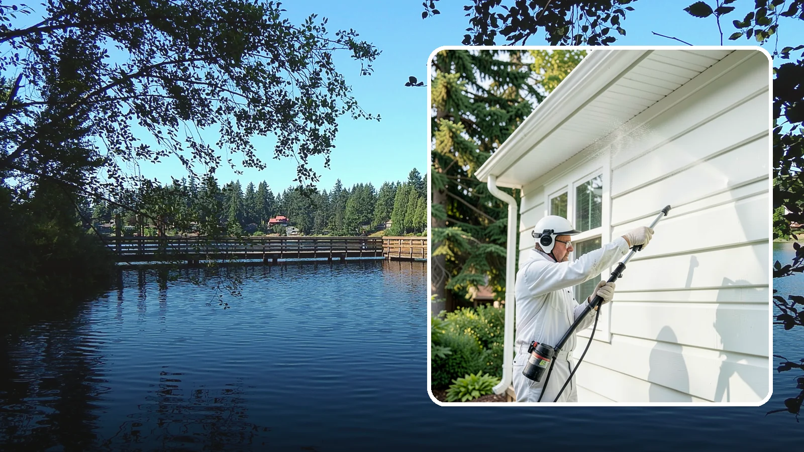 Painted Siding Cleaning in Federal Way, King County, WA - Painted siding cleaning lifts grime and mildew while preserving the paint film, so your color stays bright instead of stripped.