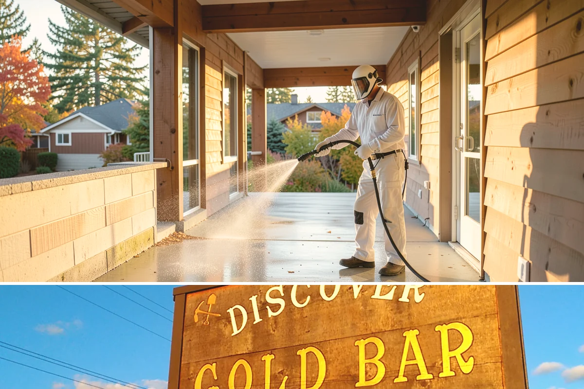 Painted Siding Cleaning in Gold Bar, Snohomish County, WA - The drier late-spring-to-fall window lets the paint dry cleanly and keeps future mildew slower to form.