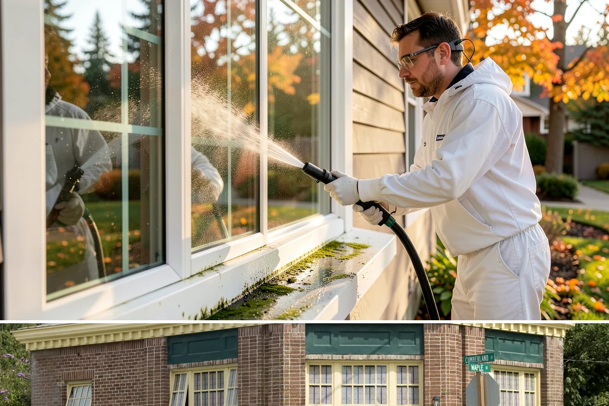 Painted Siding Cleaning in Hamilton, Skagit County, WA - The drier late-spring-to-fall window lets the paint dry cleanly and keeps future mildew slower to form.
