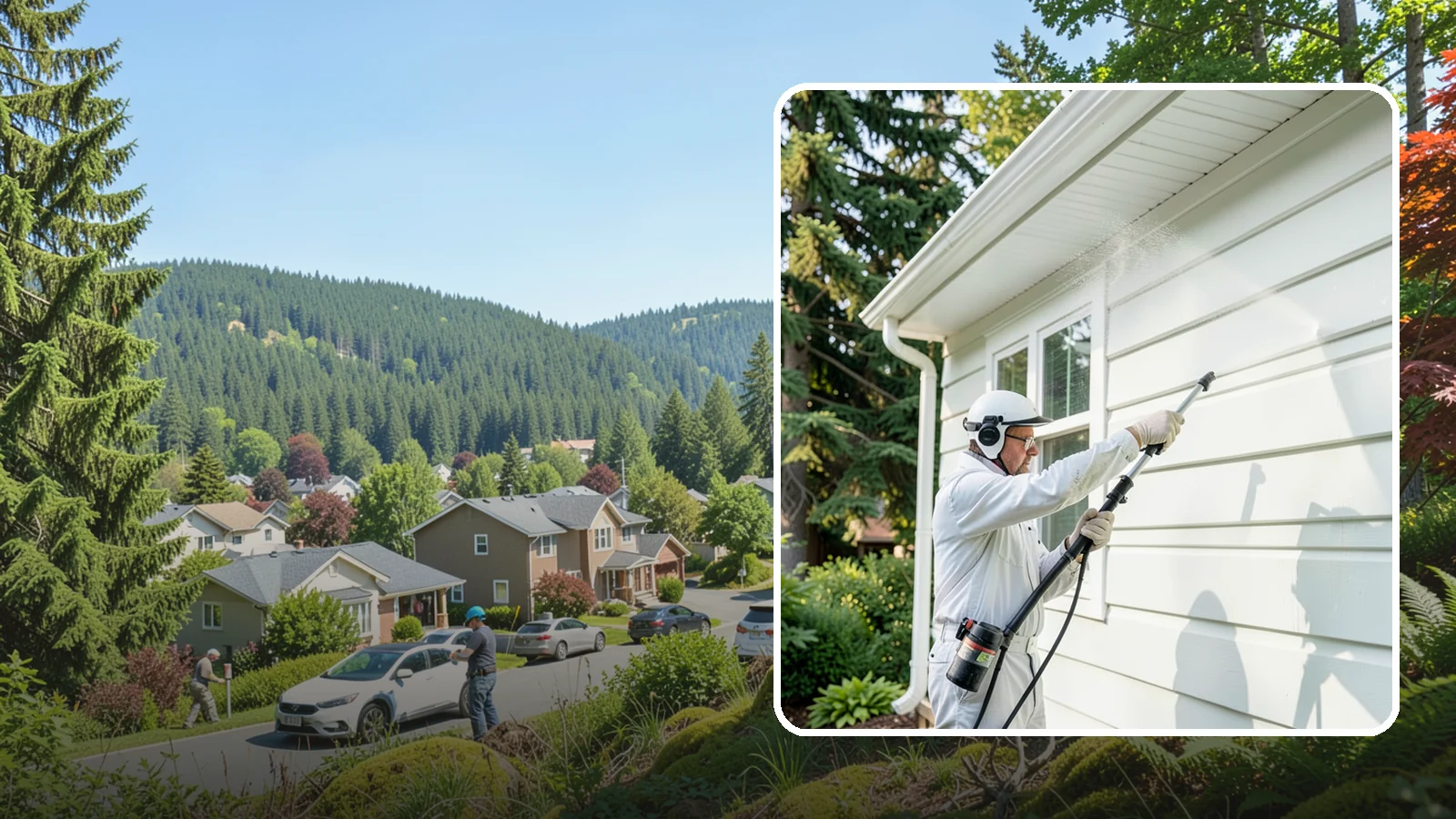 Painted Siding Cleaning in Index, Snohomish County, WA - Painted siding cleaning lifts grime and mildew while preserving the paint film, so your color stays bright instead of stripped.
