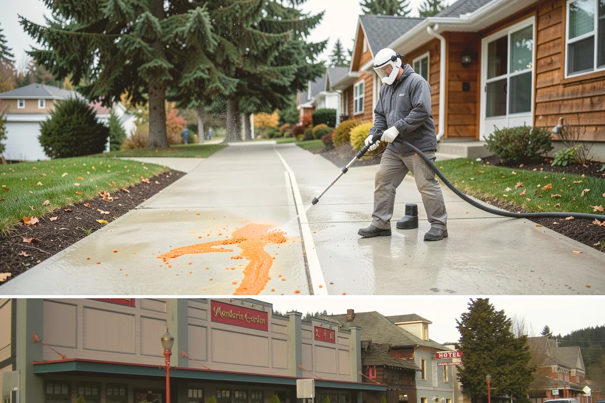 Painted Siding Cleaning in Issaquah, King County, WA - The drier late-spring-to-fall window lets the paint dry cleanly and keeps future mildew slower to form.