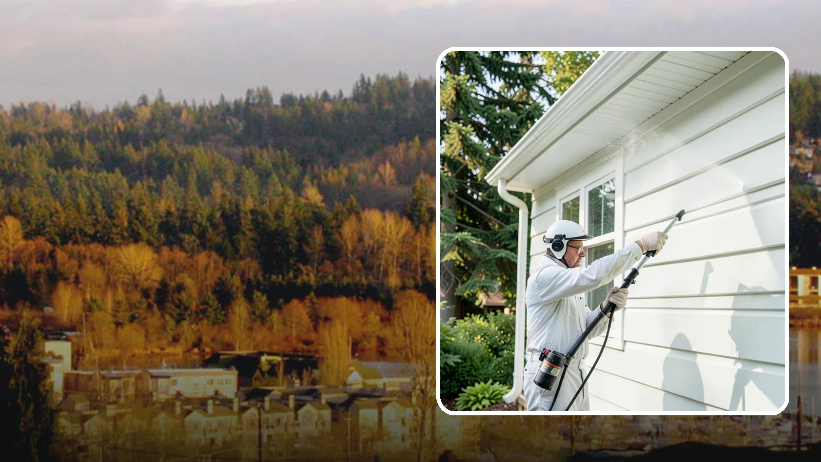 Painted Siding Cleaning in Kenmore, King County, WA - Painted siding cleaning lifts grime and mildew while preserving the paint film, so your color stays bright instead of stripped.