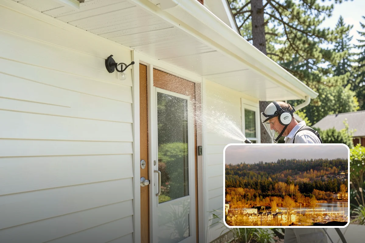 Painted Siding Cleaning in Kenmore, King County, WA - Preserves the paint film while cleaning