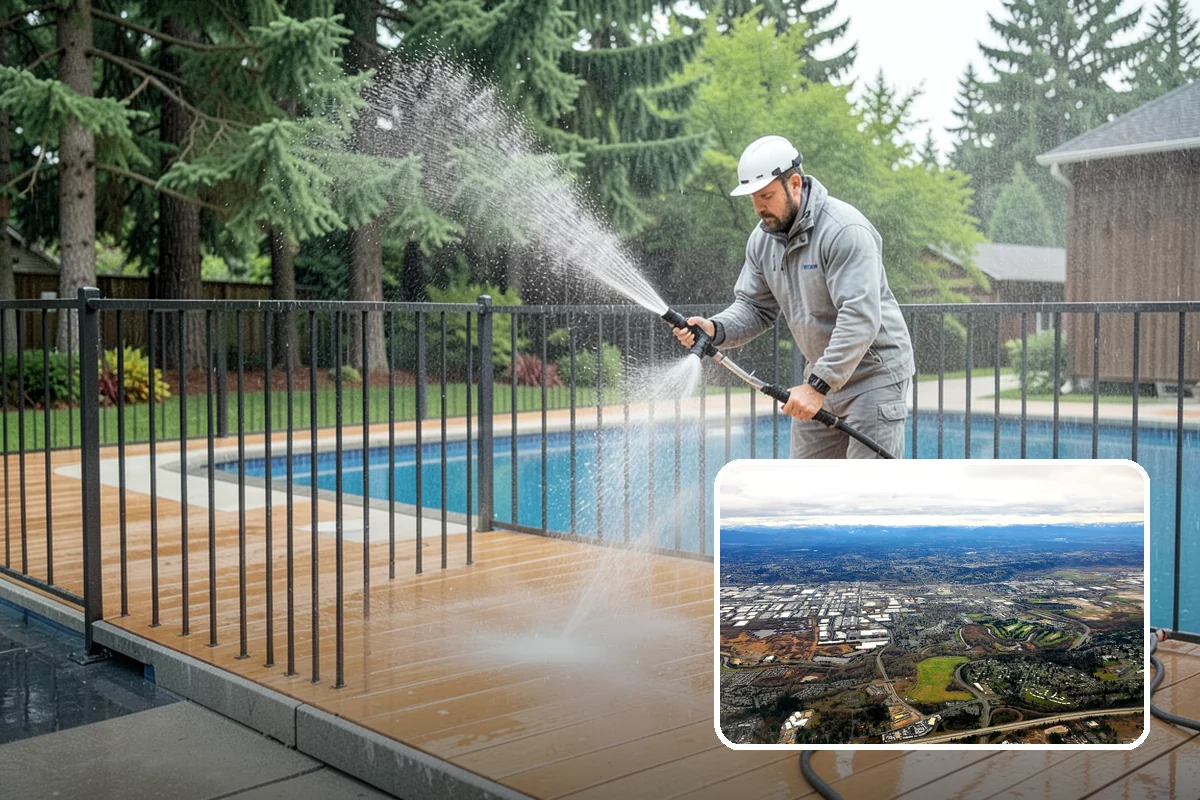 Painted Siding Cleaning in Kent, King County, WA - Preserves the paint film while cleaning