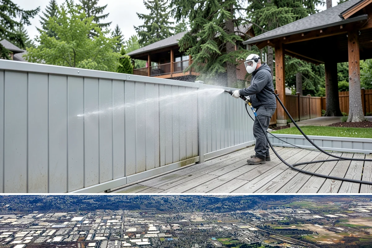 Painted Siding Cleaning in Kent, King County, WA - The drier late-spring-to-fall window lets the paint dry cleanly and keeps future mildew slower to form.