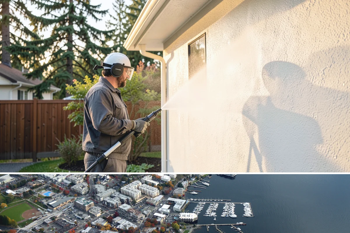 Painted Siding Cleaning in Kirkland, King County, WA - The drier late-spring-to-fall window lets the paint dry cleanly and keeps future mildew slower to form.