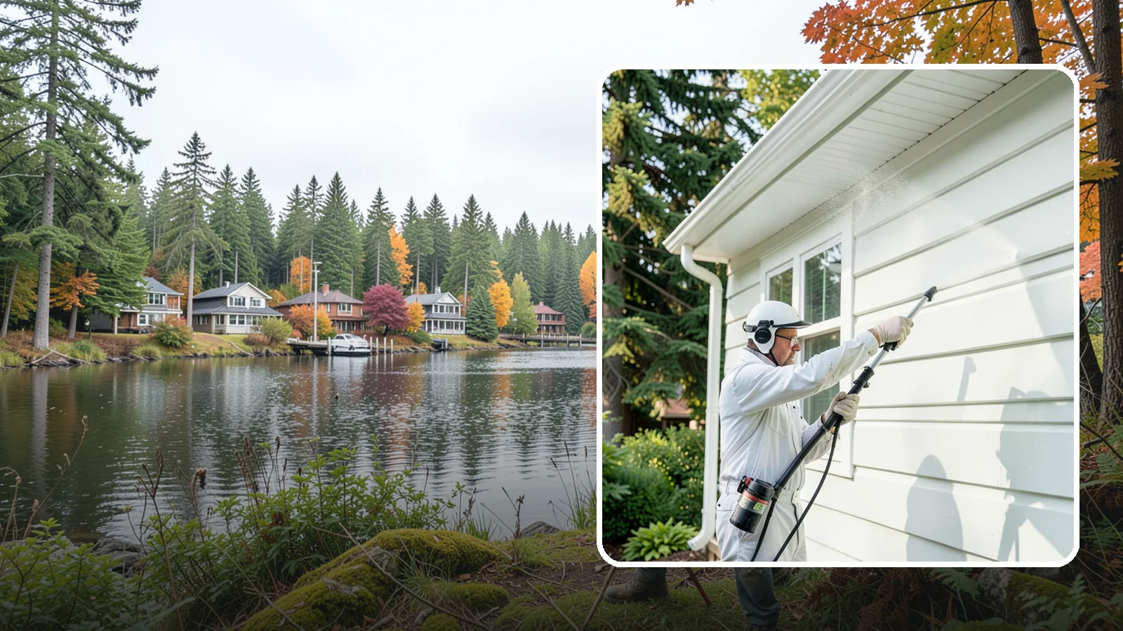 Painted Siding Cleaning in La Conner, Skagit County, WA - Painted siding cleaning lifts grime and mildew while preserving the paint film, so your color stays bright instead of stripped.