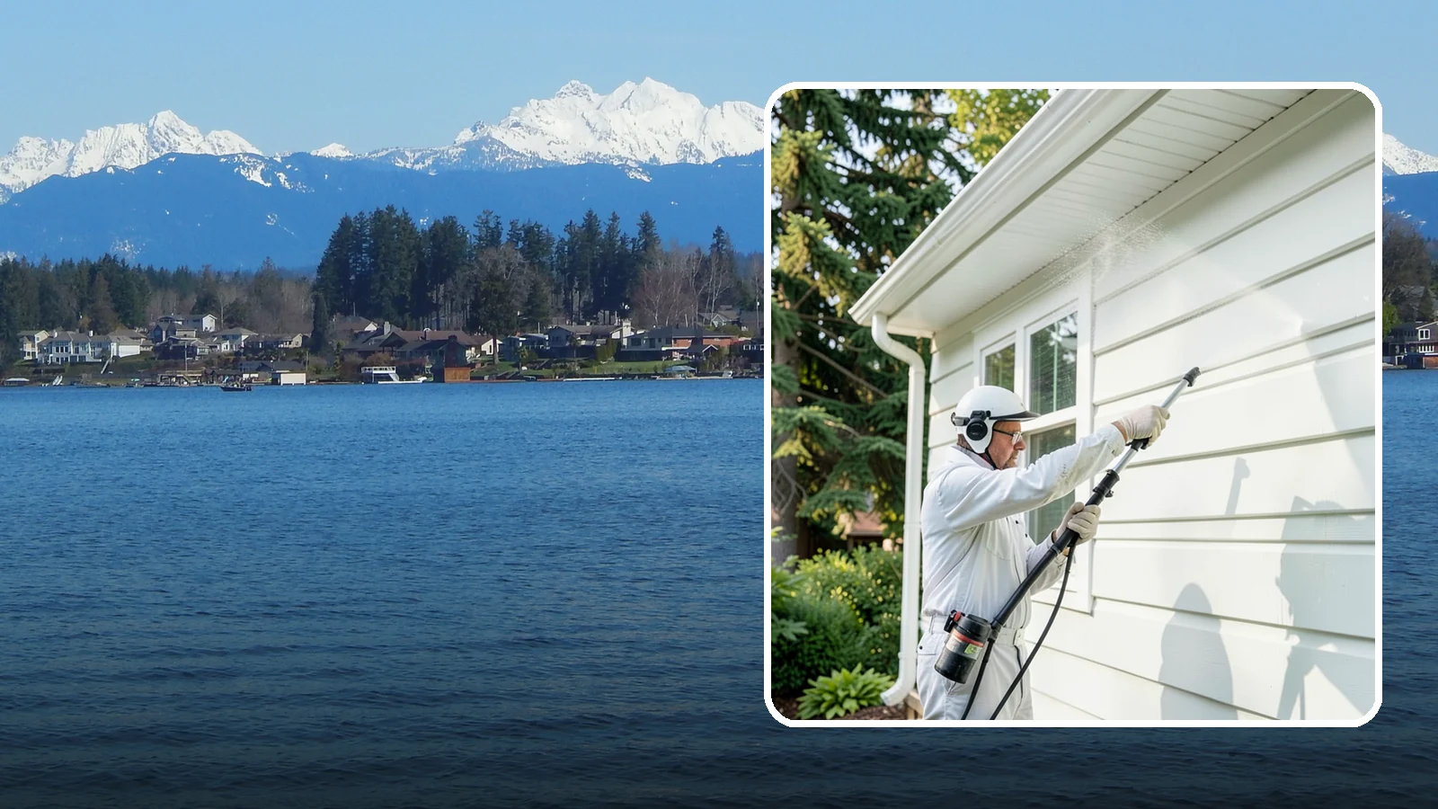 Painted Siding Cleaning in Lake Stevens, Snohomish County, WA - Painted siding cleaning lifts grime and mildew while preserving the paint film, so your color stays bright instead of stripped.