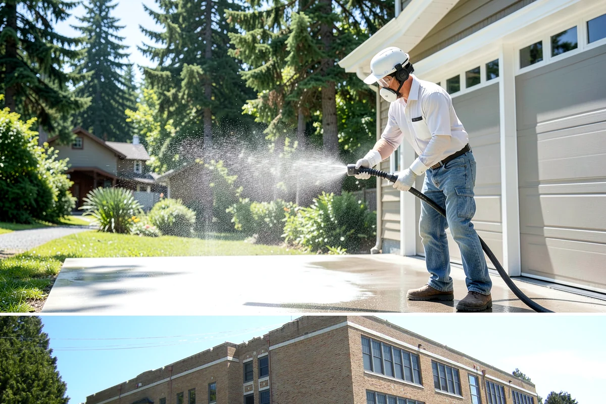 Painted Siding Cleaning in Maple Valley, King County, WA - The drier late-spring-to-fall window lets the paint dry cleanly and keeps future mildew slower to form.