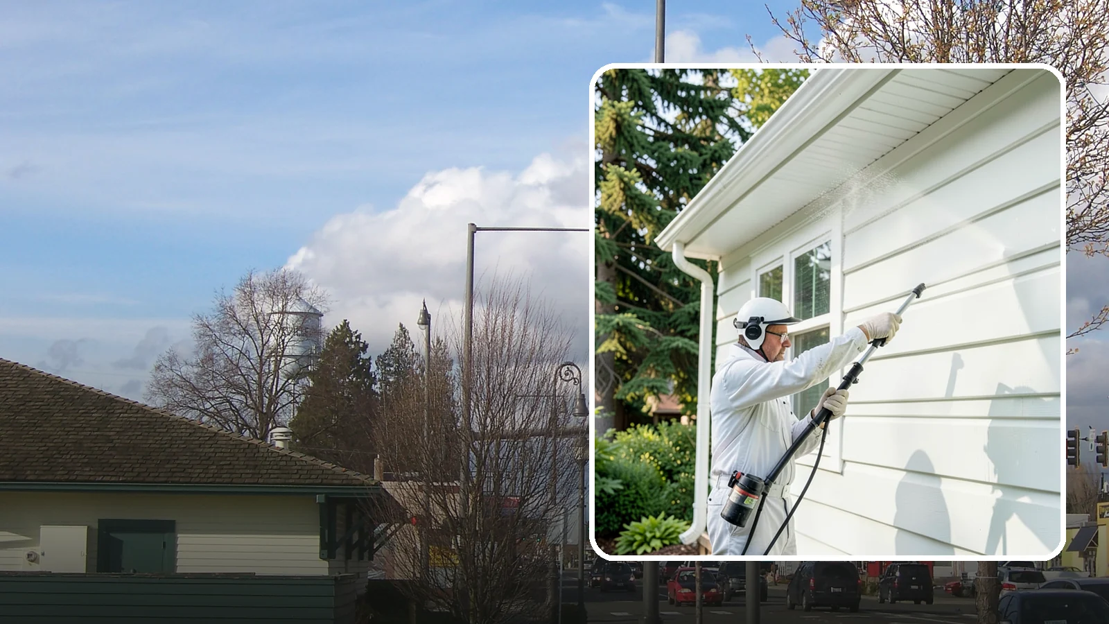 Painted Siding Cleaning in Marysville, Snohomish County, WA - Painted siding cleaning lifts grime and mildew while preserving the paint film, so your color stays bright instead of stripped.