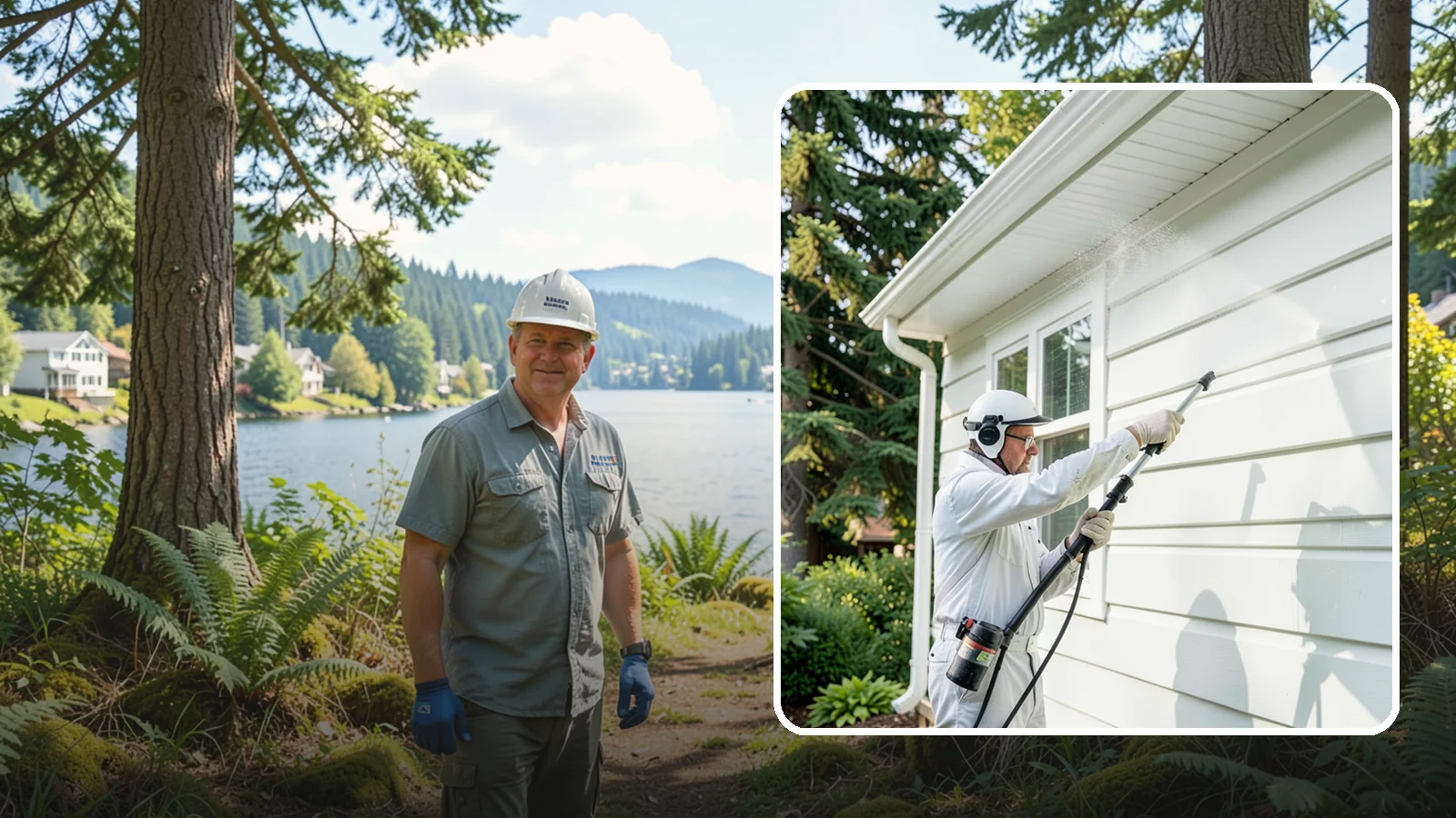 Painted Siding Cleaning in Milton, King County, WA - Painted siding cleaning lifts grime and mildew while preserving the paint film, so your color stays bright instead of stripped.