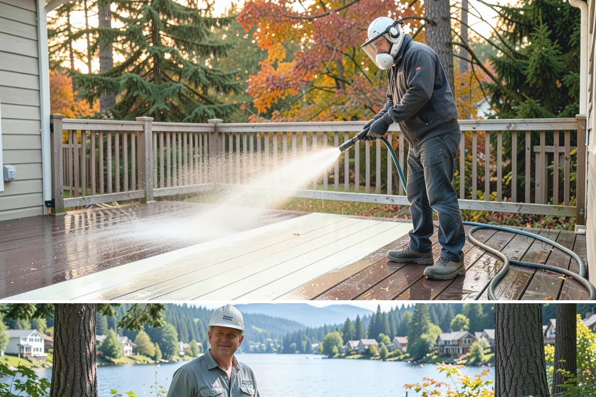 Painted Siding Cleaning in Milton, King County, WA - The drier late-spring-to-fall window lets the paint dry cleanly and keeps future mildew slower to form.