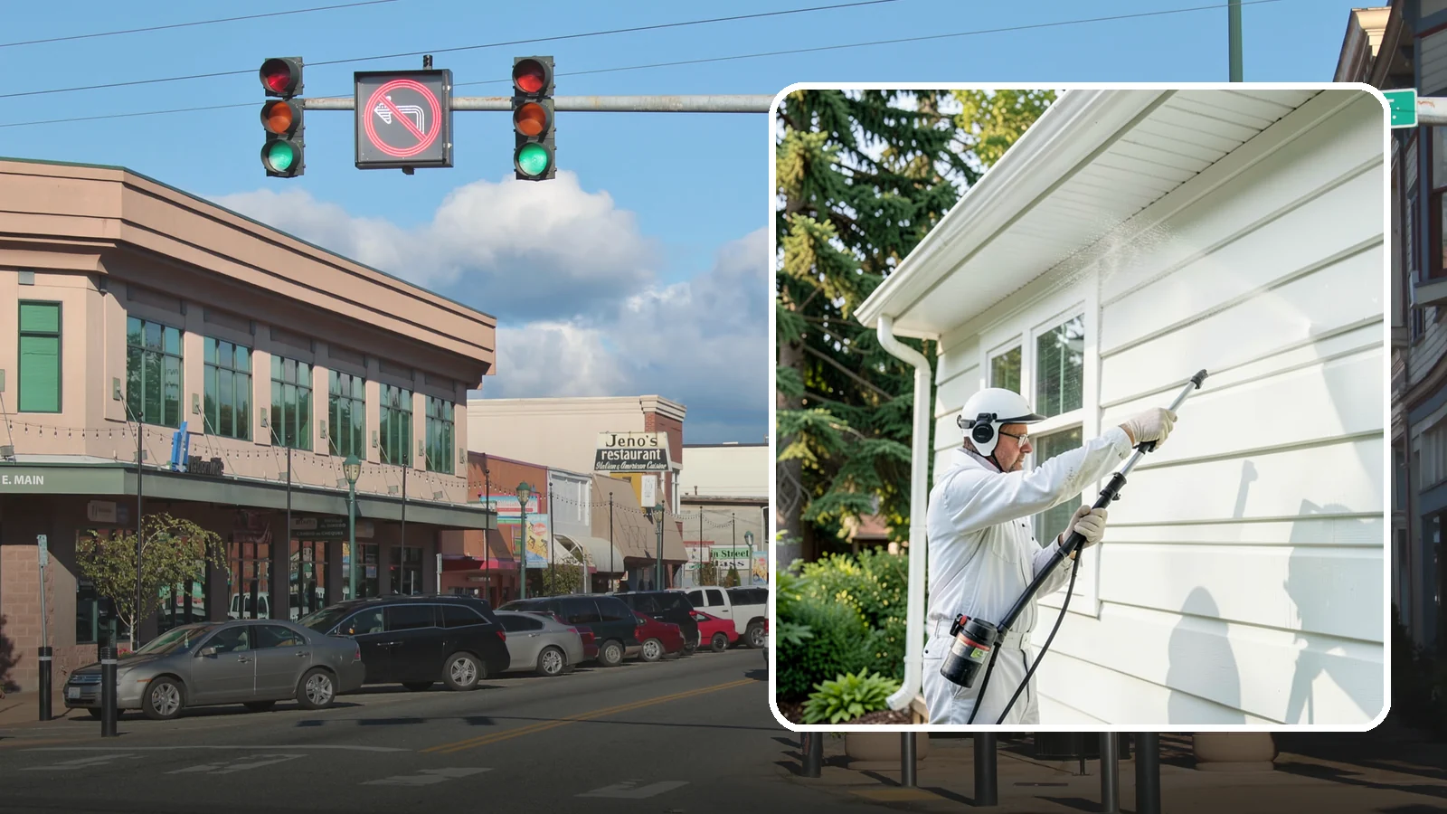 Painted Siding Cleaning in Monroe, Snohomish County, WA - Painted siding cleaning lifts grime and mildew while preserving the paint film, so your color stays bright instead of stripped.