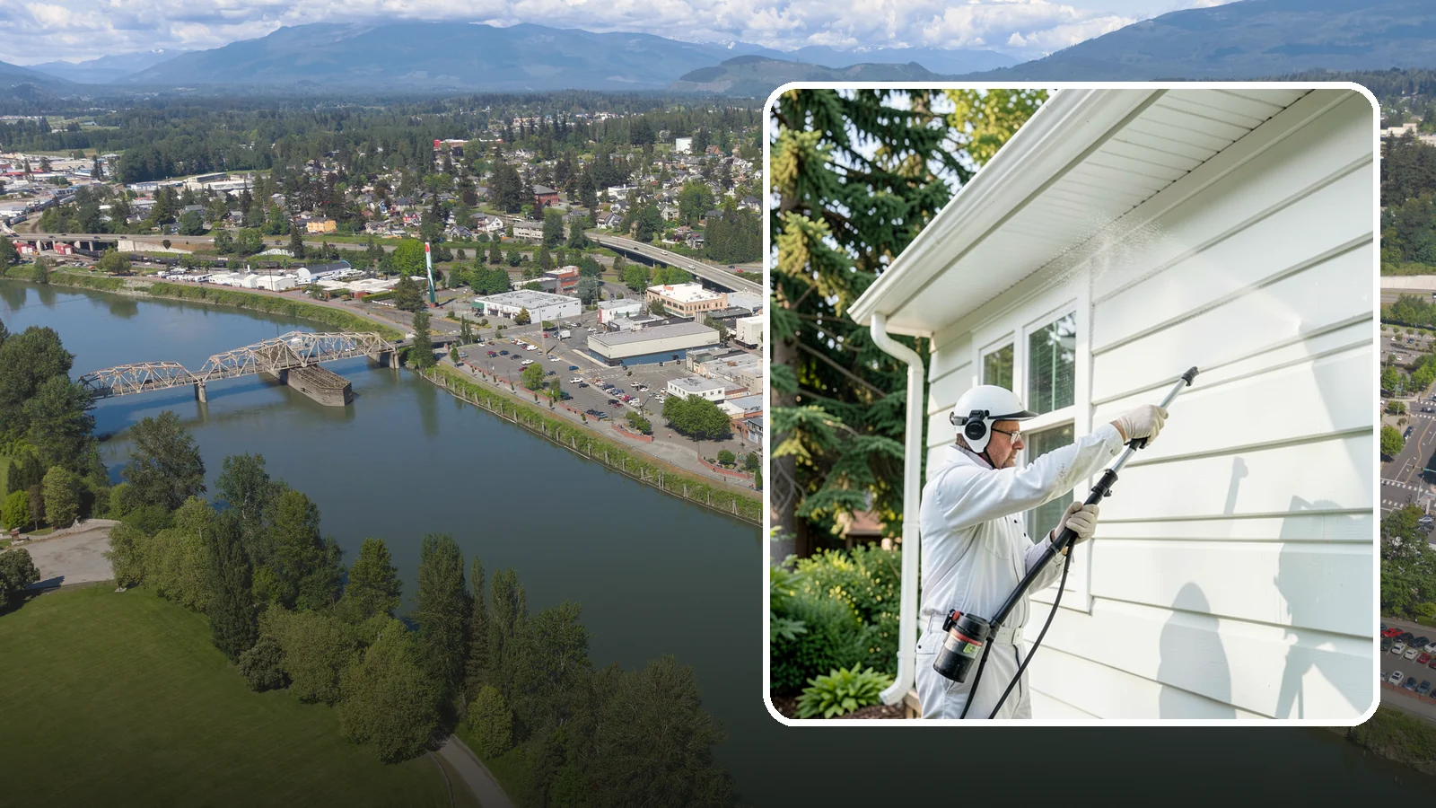 Painted Siding Cleaning in Mount Vernon, Skagit County, WA - Painted siding cleaning lifts grime and mildew while preserving the paint film, so your color stays bright instead of stripped.
