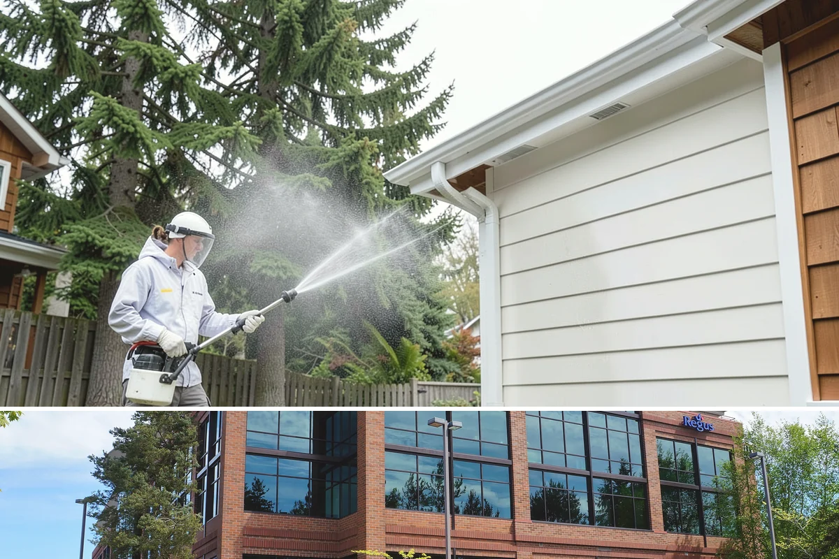 Painted Siding Cleaning in Mountlake Terrace, Snohomish County, WA - The drier late-spring-to-fall window lets the paint dry cleanly and keeps future mildew slower to form.
