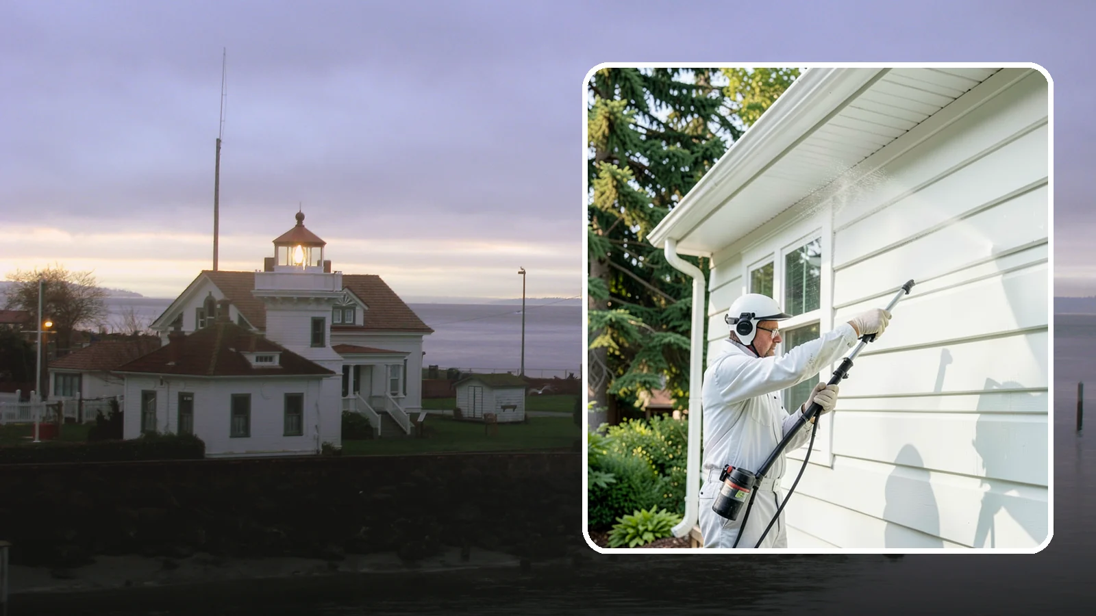 Painted Siding Cleaning in Mukilteo, Snohomish County, WA - Painted siding cleaning lifts grime and mildew while preserving the paint film, so your color stays bright instead of stripped.