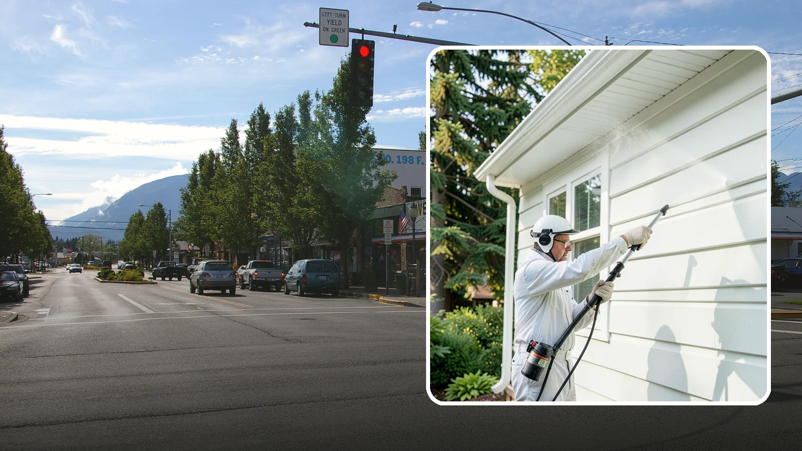 Painted Siding Cleaning in North Bend, King County, WA - Painted siding cleaning lifts grime and mildew while preserving the paint film, so your color stays bright instead of stripped.