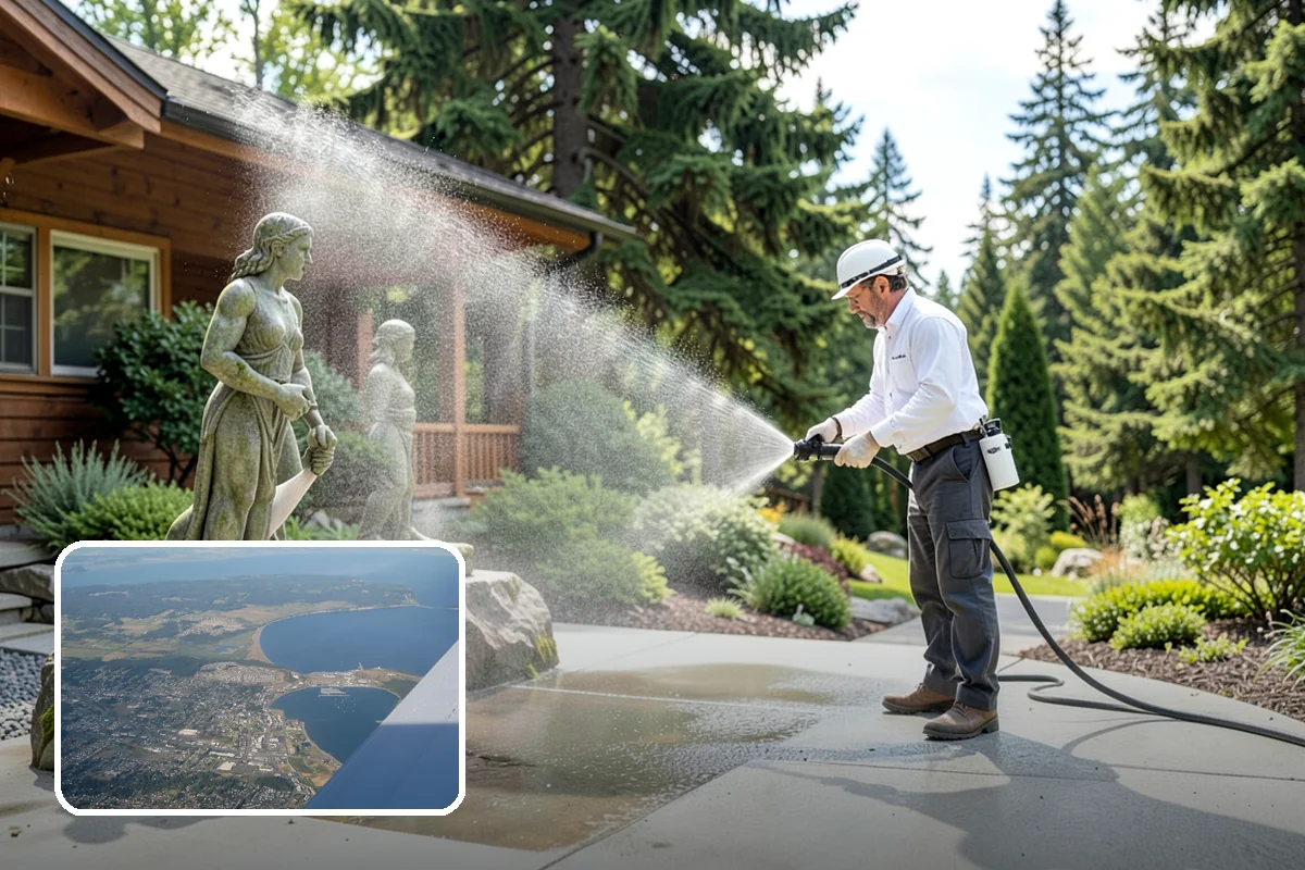 Painted Siding Cleaning in Oak Harbor, Island County, WA - Preserves the paint film while cleaning