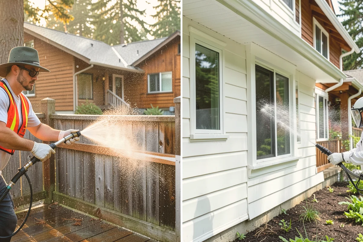 Painted Siding Cleaning in Orting, Pierce County, WA - Test the paint's condition and note any peeling