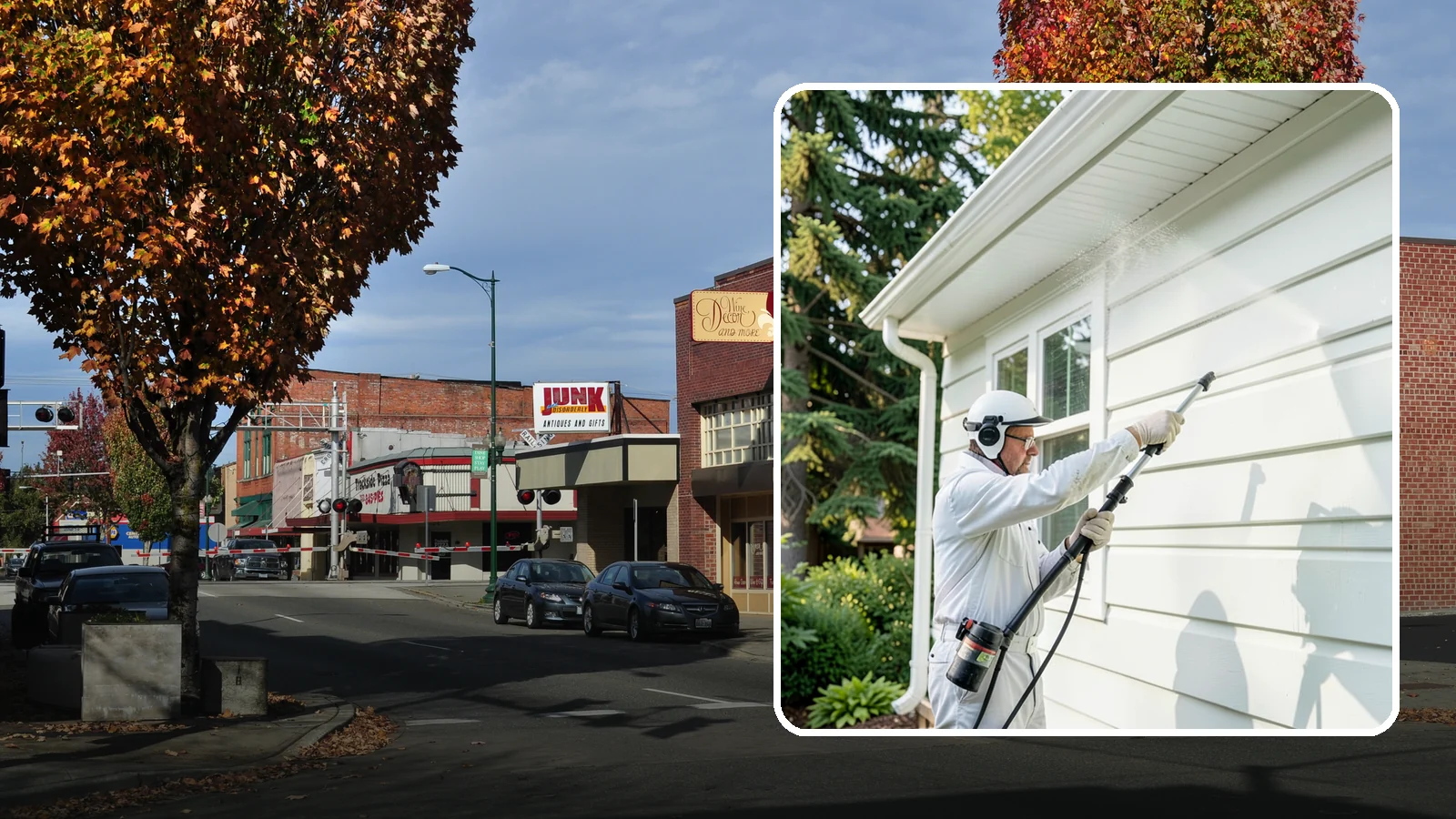 Painted Siding Cleaning in Puyallup, Pierce County, WA - Painted siding cleaning lifts grime and mildew while preserving the paint film, so your color stays bright instead of stripped.