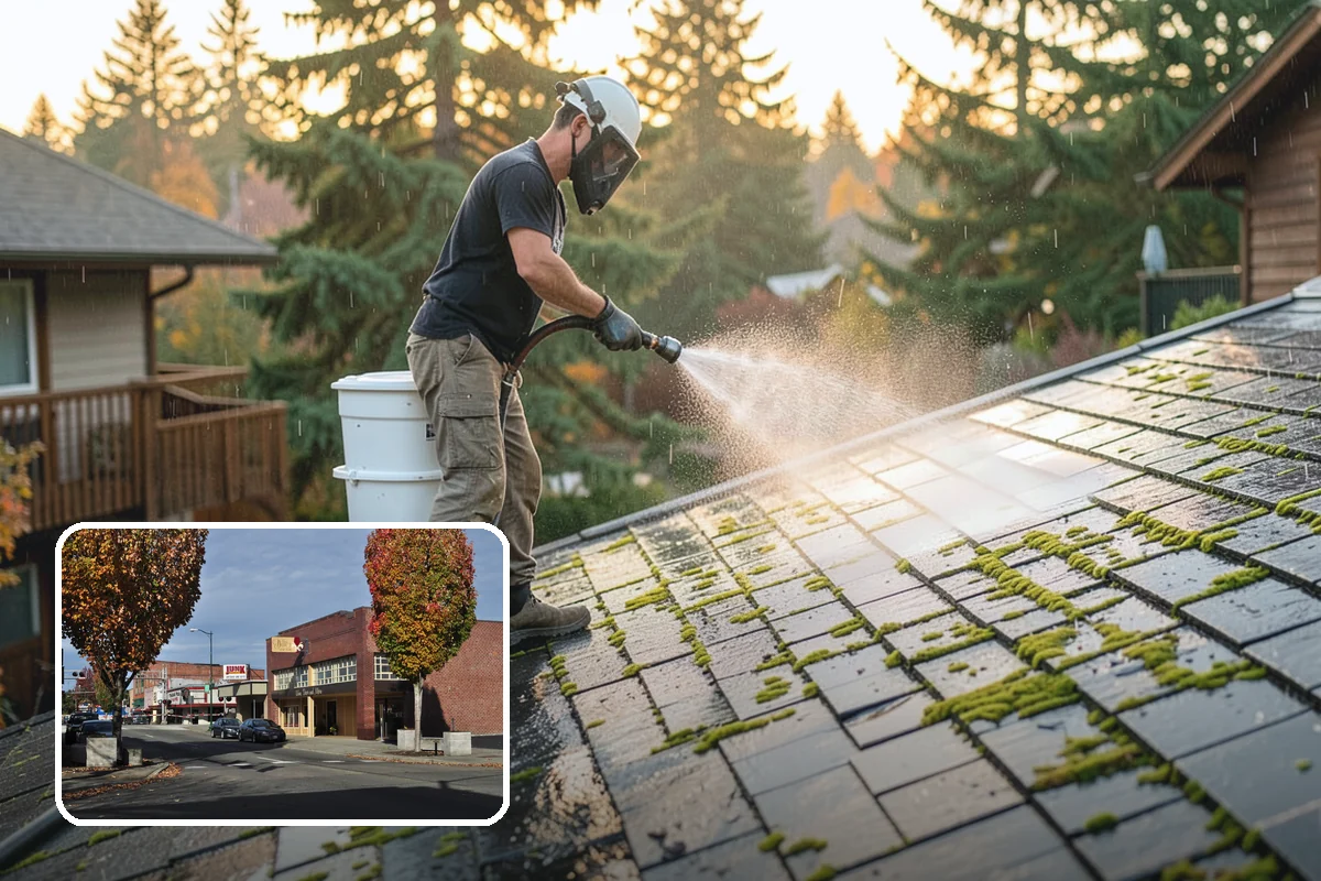 Painted Siding Cleaning in Puyallup, Pierce County, WA - Preserves the paint film while cleaning