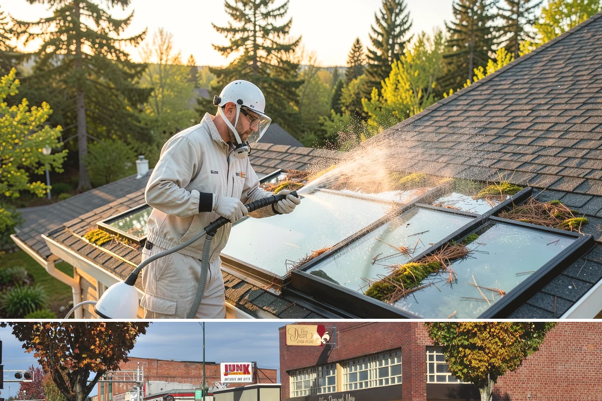 Painted Siding Cleaning in Puyallup, Pierce County, WA - The drier late-spring-to-fall window lets the paint dry cleanly and keeps future mildew slower to form.