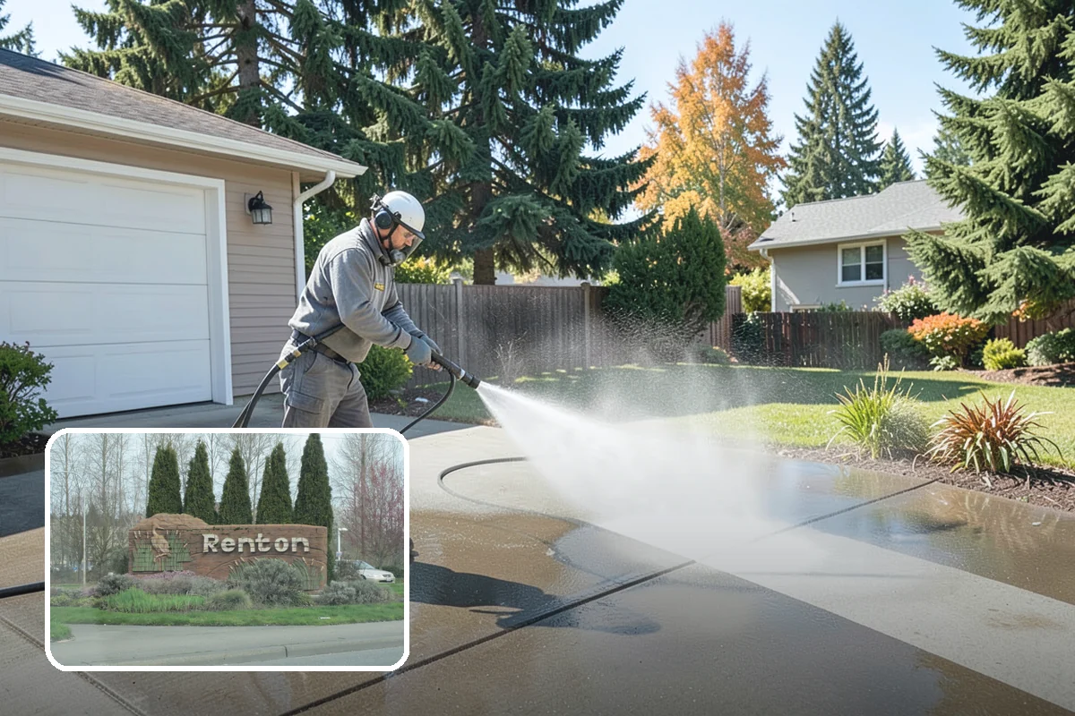 Painted Siding Cleaning in Renton, King County, WA - Preserves the paint film while cleaning