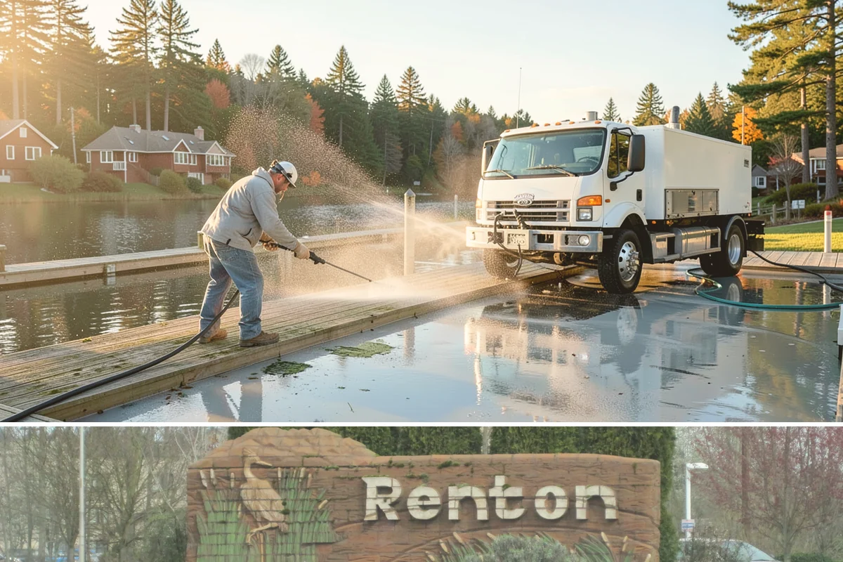 Painted Siding Cleaning in Renton, King County, WA - The drier late-spring-to-fall window lets the paint dry cleanly and keeps future mildew slower to form.