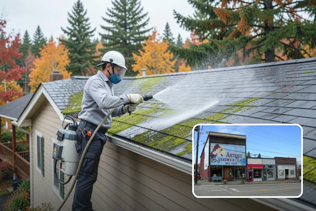 Painted Siding Cleaning in Ruston, Pierce County, WA - Preserves the paint film while cleaning