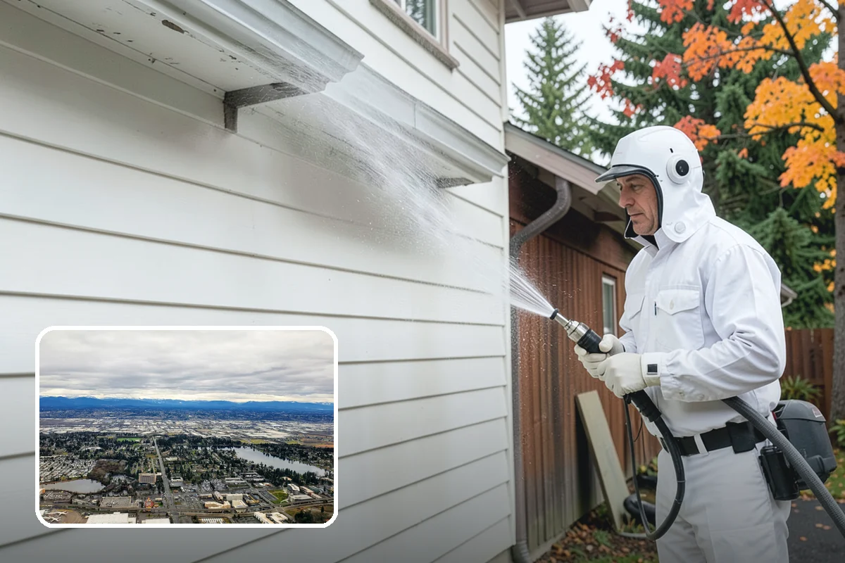 Painted Siding Cleaning in SeaTac, King County, WA - Preserves the paint film while cleaning