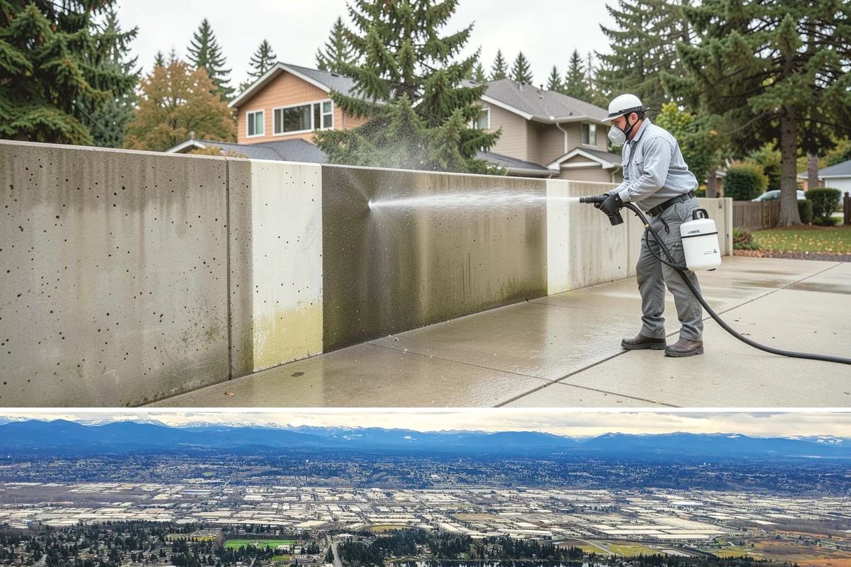 Painted Siding Cleaning in SeaTac, King County, WA - The drier late-spring-to-fall window lets the paint dry cleanly and keeps future mildew slower to form.