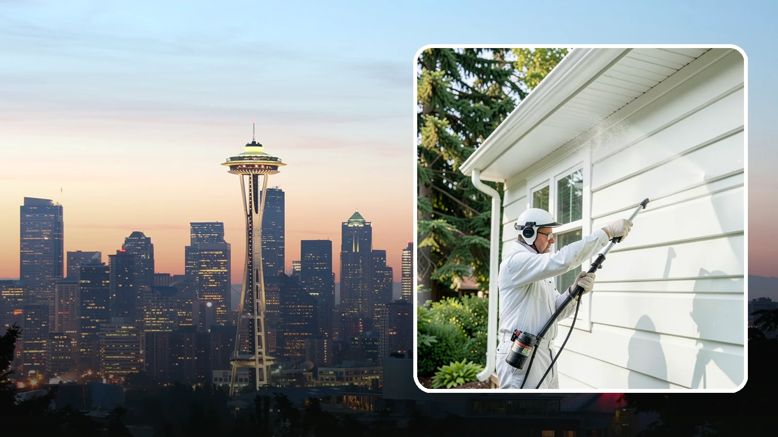 Painted Siding Cleaning in Seattle, King County, WA - Painted siding cleaning lifts grime and mildew while preserving the paint film, so your color stays bright instead of stripped.