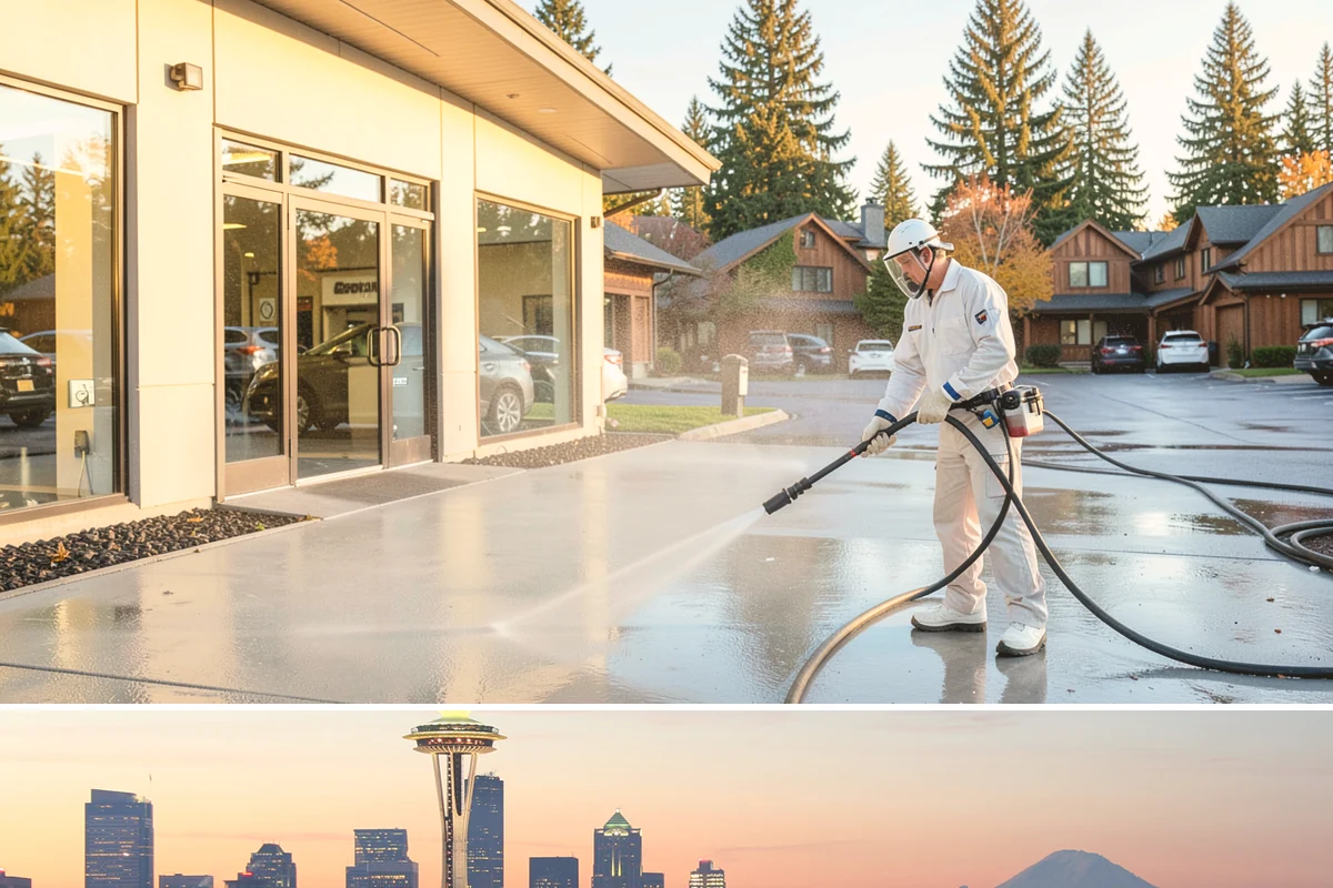 Painted Siding Cleaning in Seattle, King County, WA - The drier late-spring-to-fall window lets the paint dry cleanly and keeps future mildew slower to form.