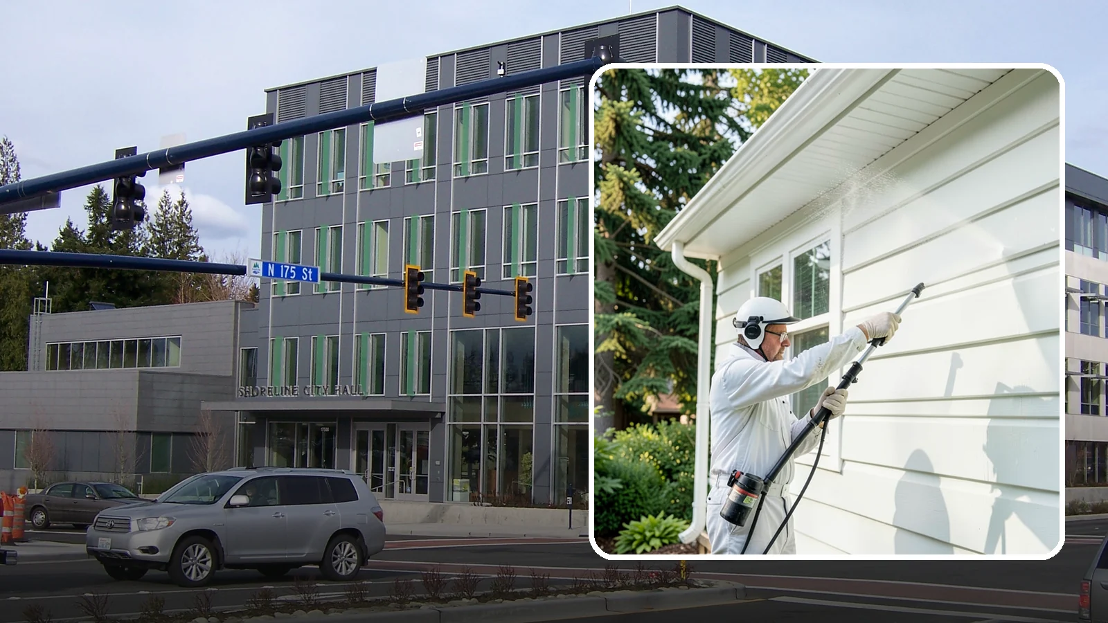 Painted Siding Cleaning in Shoreline, King County, WA - Painted siding cleaning lifts grime and mildew while preserving the paint film, so your color stays bright instead of stripped.