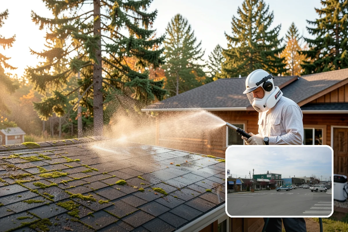 Painted Siding Cleaning in Stanwood, Snohomish County, WA - Preserves the paint film while cleaning