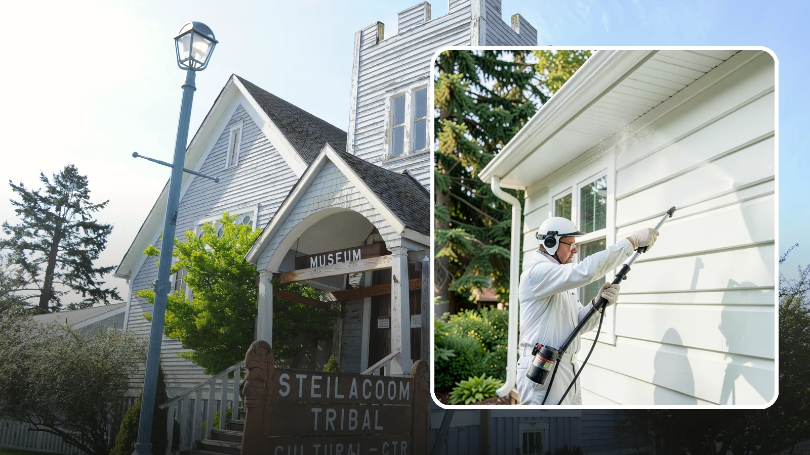 Painted Siding Cleaning in Steilacoom, Pierce County, WA - Painted siding cleaning lifts grime and mildew while preserving the paint film, so your color stays bright instead of stripped.