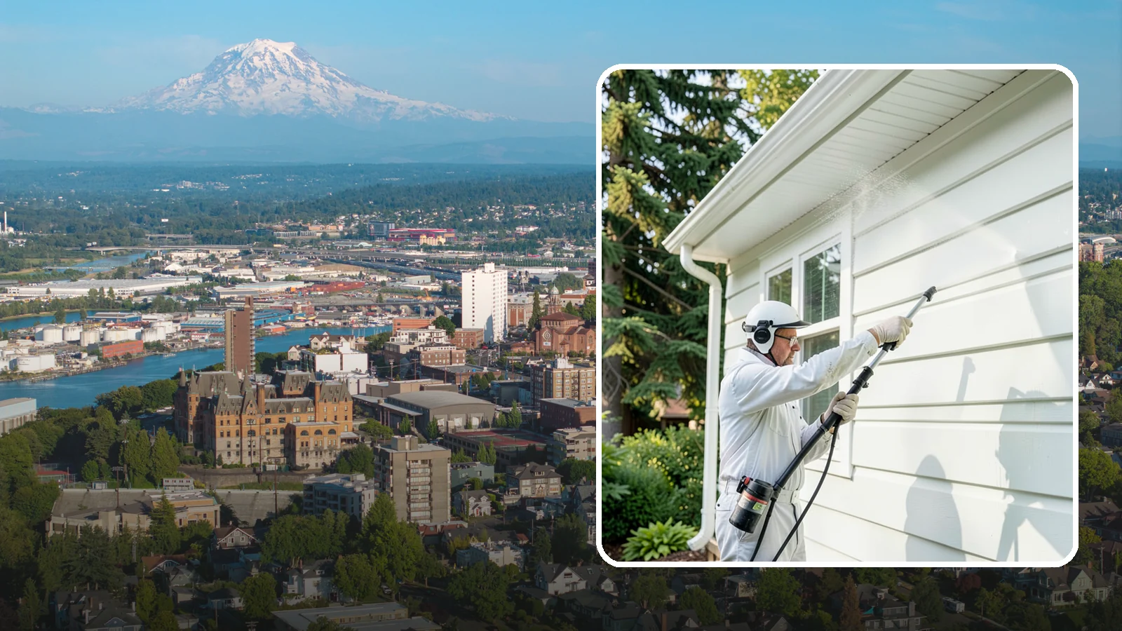 Painted Siding Cleaning in Tacoma, Pierce County, WA - Painted siding cleaning lifts grime and mildew while preserving the paint film, so your color stays bright instead of stripped.