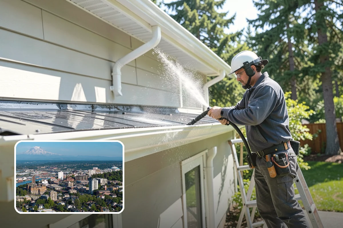 Painted Siding Cleaning in Tacoma, Pierce County, WA - Preserves the paint film while cleaning