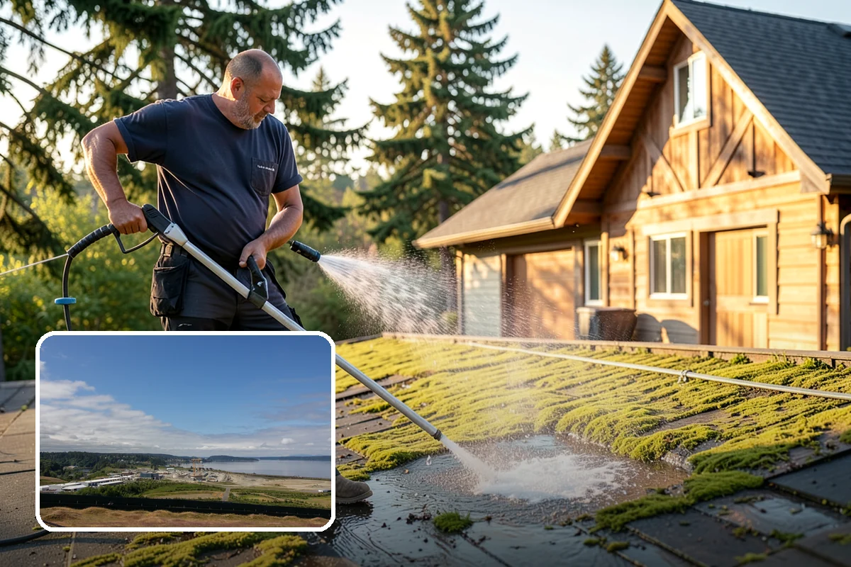 Painted Siding Cleaning in University Place, Pierce County, WA - Preserves the paint film while cleaning