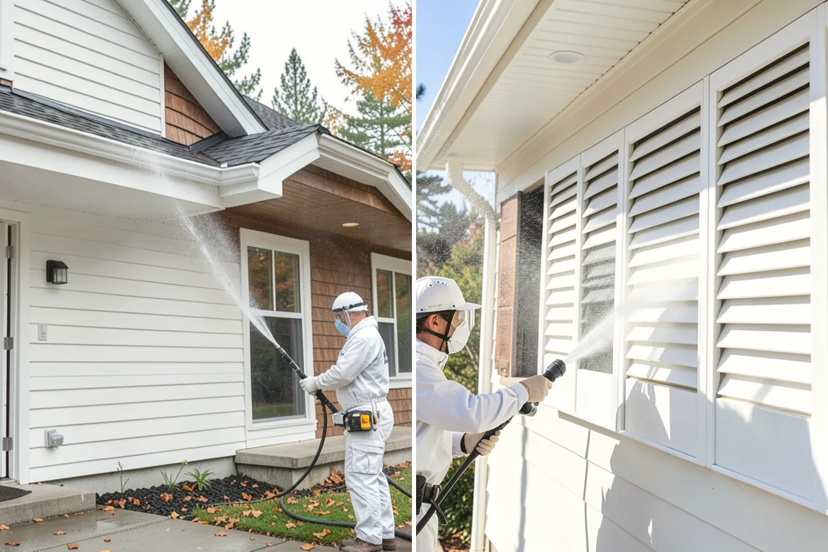 Painted Siding Cleaning in University Place, Pierce County, WA - Test the paint's condition and note any peeling