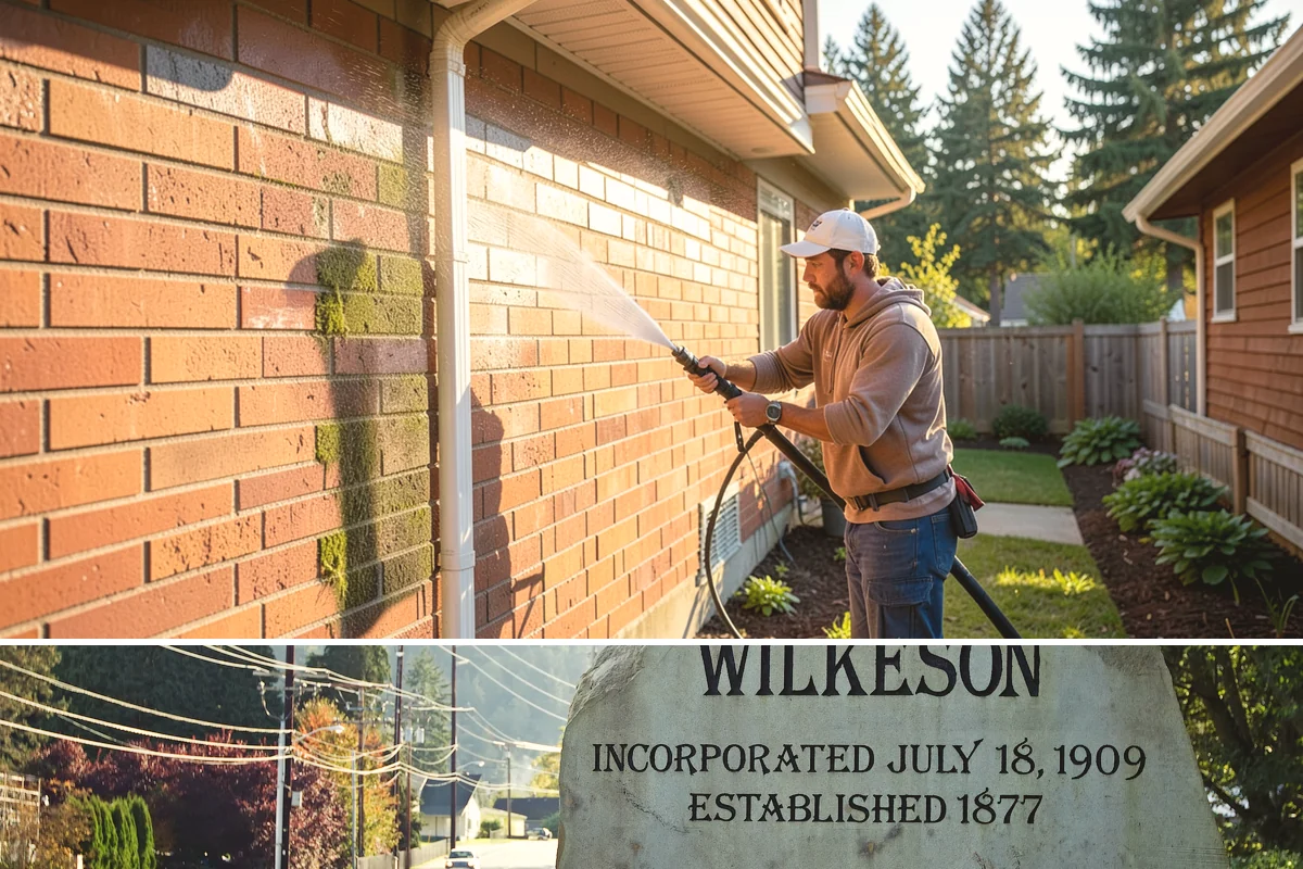 Painted Siding Cleaning in Wilkeson, Pierce County, WA - The drier late-spring-to-fall window lets the paint dry cleanly and keeps future mildew slower to form.