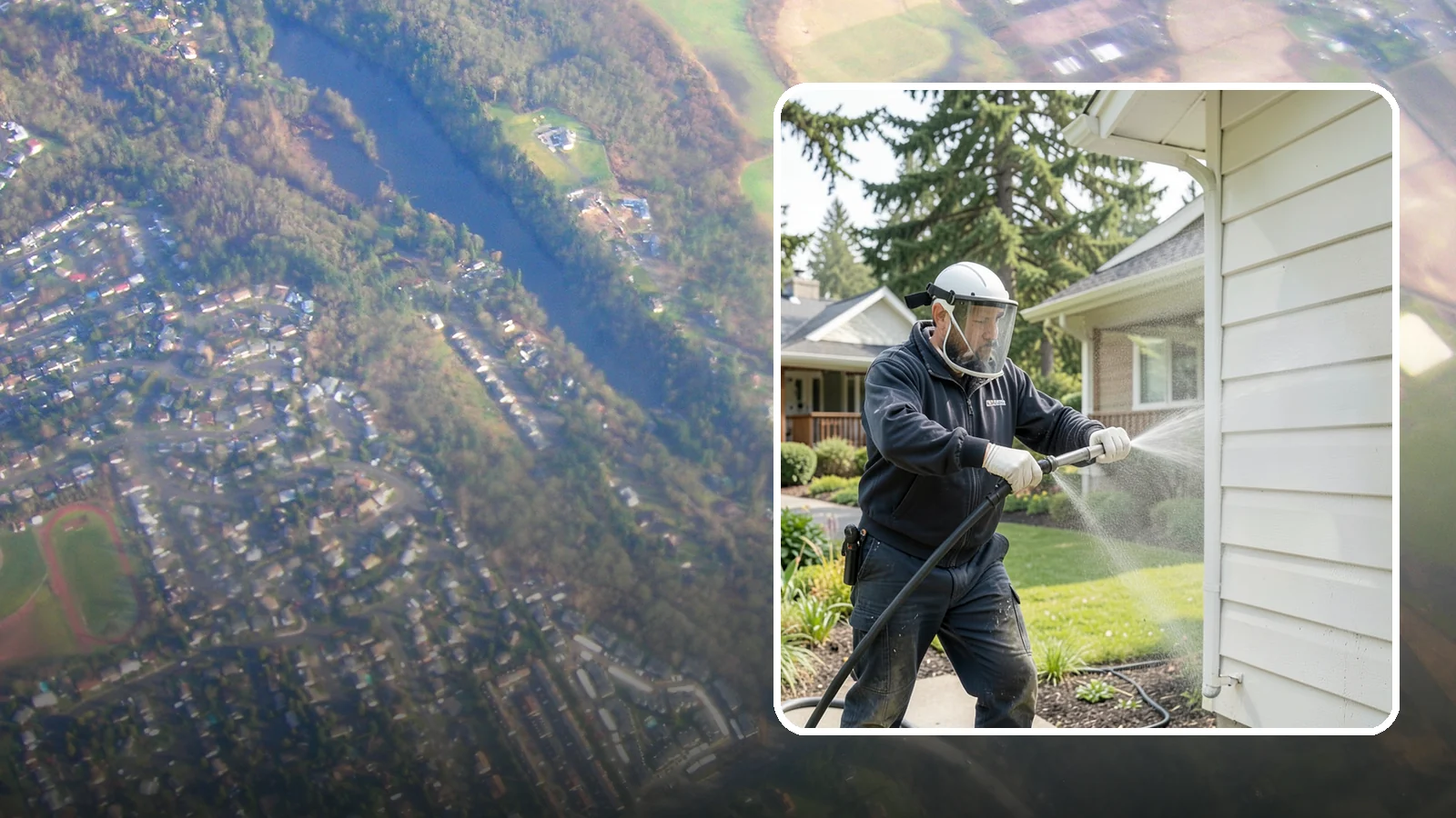 Painted Surface Cleaning in Algona, King County, WA - Low-pressure cleaning of painted siding, trim, and surfaces that lifts grime and mildew without harming the finish.