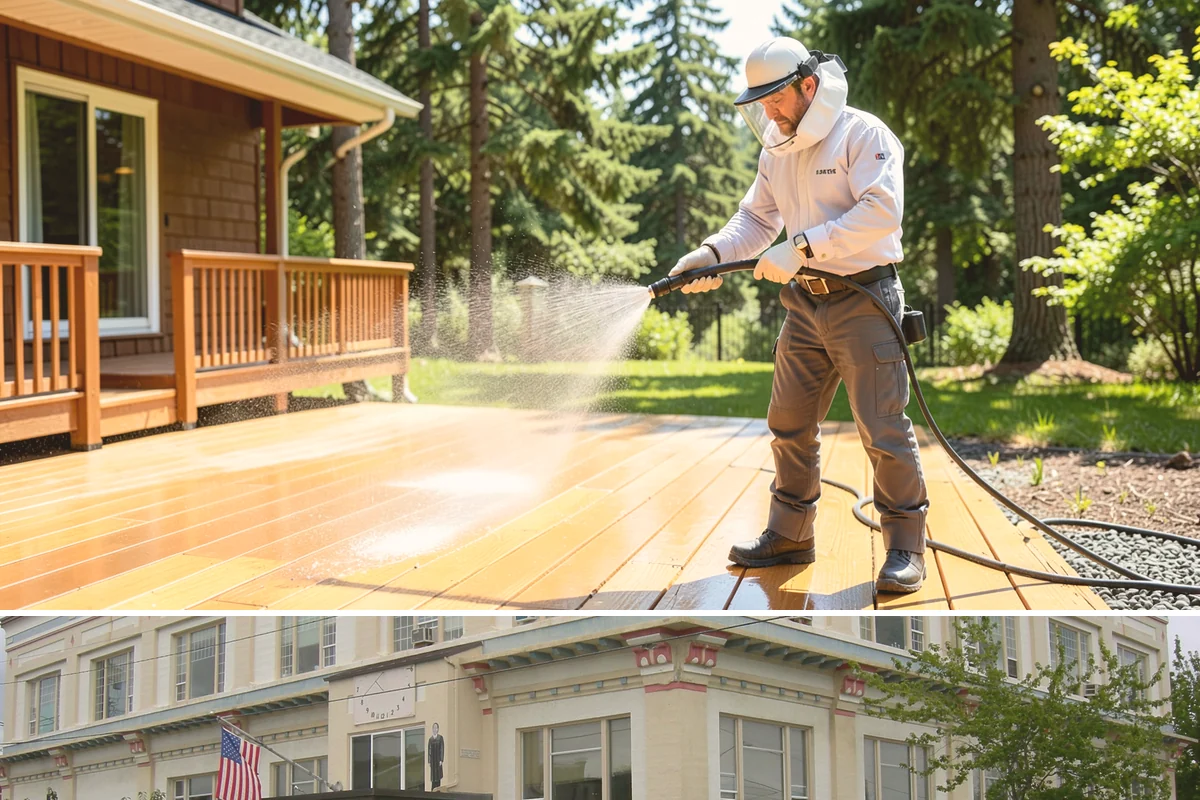 Painted Surface Cleaning in Anacortes, Skagit County, WA - Clean painted surfaces in late spring so mildew and winter grime are cleared before the drier months.