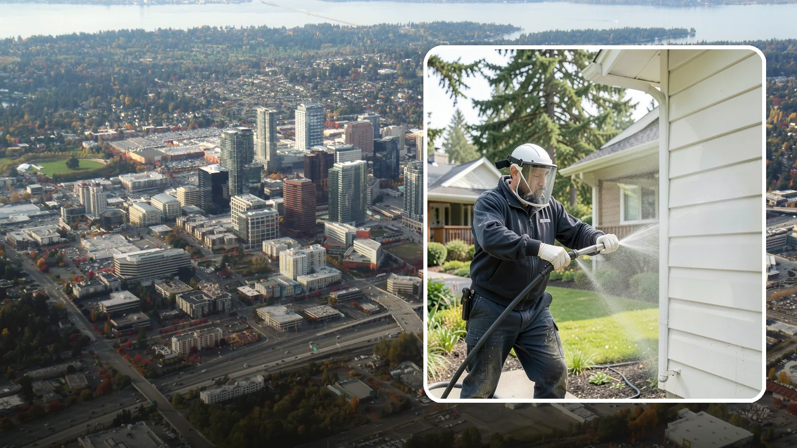 Painted Surface Cleaning in Bellevue, King County, WA - Low-pressure cleaning of painted siding, trim, and surfaces that lifts grime and mildew without harming the finish.